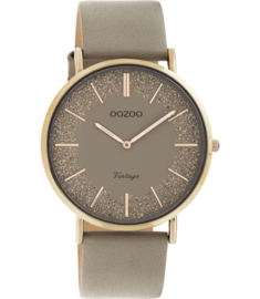 OOZOO Vintage taupe/rosé glitter 40 mm