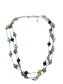 collier aluminium met nylon