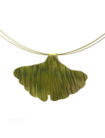 Ginkgo collier goudkleur klein