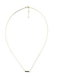 Gouden collier klein balkje