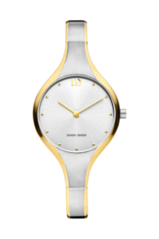 Danish Design horloge zilver / goud  28 mm