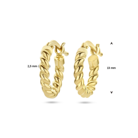 oorringen gedraaide buis 1 micron