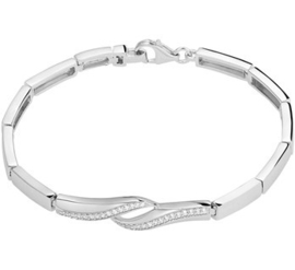 Armband zirkonia 7 mm 18,5 cm