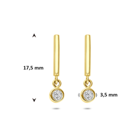 oorhangers zirkonia 17,5 mm