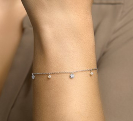 Armband parel 16,5 + 2 cm