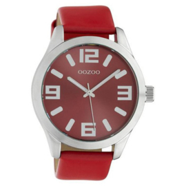 OOZOO horloge rood 46 mm