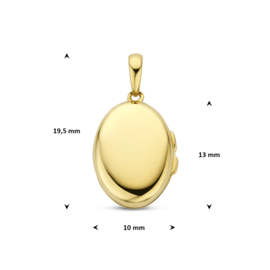 medaillon ovaal 13 mm