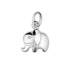 Zilveren kettinghanger olifant