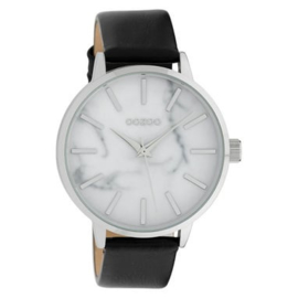 OOZOO Timepieces zwart marble 42 mm