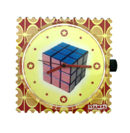 STAMPS-klokje rubiks kubus