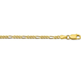 Gouden armband figaro 2,7 mm