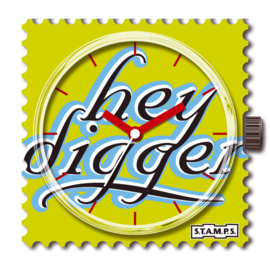 STAMPS-horloge Hey digger
