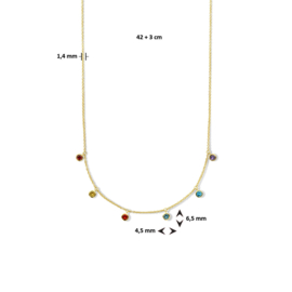 collier multi  zirkonia 1,4 mm