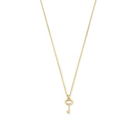 Gouden collier sleutel