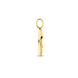 Gouden kettinghanger rond