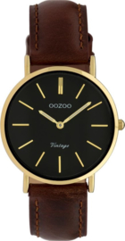 OOZOO vintage bruin / goud 32 mm