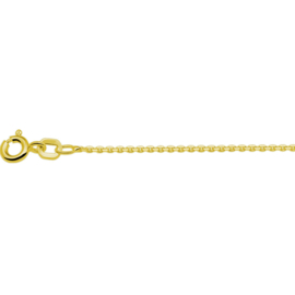 collier anker gediamanteerd 1,1 mm 41 + 4 cm