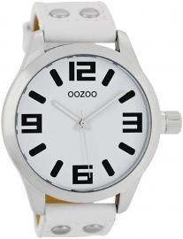 OOZOO horloge wit 46 MM C1050