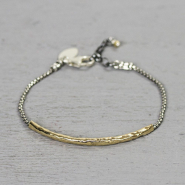 JÉH armband zilver met goldfilled buis