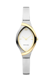 Danish Design horloge zilver / goud 22 mm
