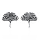 oorknopjes: ginkgo blaadjes