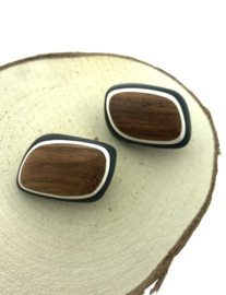 Clips hout donkerbruin