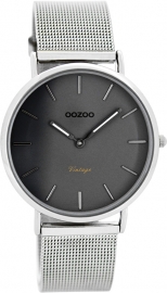 OOZOO horloge grijs / zilver 36 MM