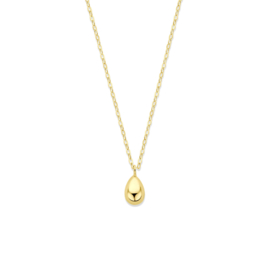 9k collier druppel 42 - 45 cm