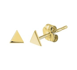 Gouden  oorknopjes driehoek