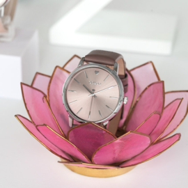 OOZOO Timepiece mauve hartje 40 mm