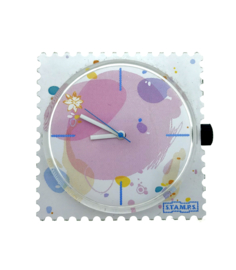 STAMPS-horloge my bubbles