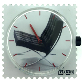 STAMPS-horloge chair