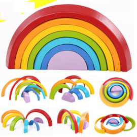 Houten regenboog