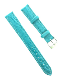Horlogebandje 16 mm Lichtblauw