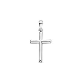 Zilveren kettinghanger kruis 20 mm