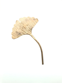 Ginkgo broche koper klein