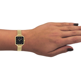 OOZOO Vintage vierkant goud/zwart 26 mm