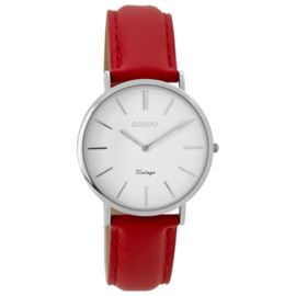 OOZOO vintage rood / wit 32 mm