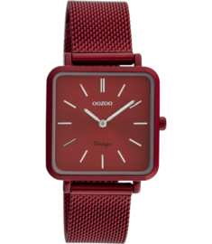 OOZOO Vintage vierkant burgundy 29 mm