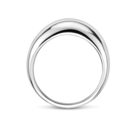 gladde zilveren ring