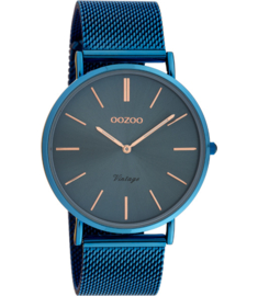 OOZOO Vintage blauw/rosé 40 mm