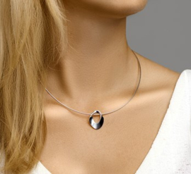 Gerhodineerd 925 zilveren collier