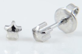 Oorknop ster 4 mm