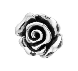 Zilveren kettinghanger oxi roos