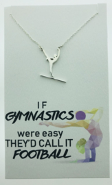 Zilveren geschenk GYMNASTICS