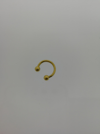 Circular barbell goud