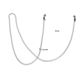 zonnebril ketting gourmette 3,2 mm 70 cm