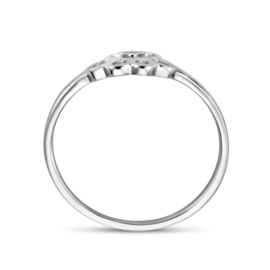 Zilveren ring hondenpoot