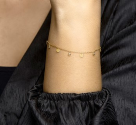 Armband steentjes en muntjes