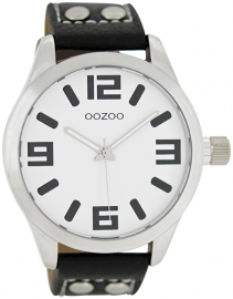OOZOO horloge wit / zwart 46 MM
